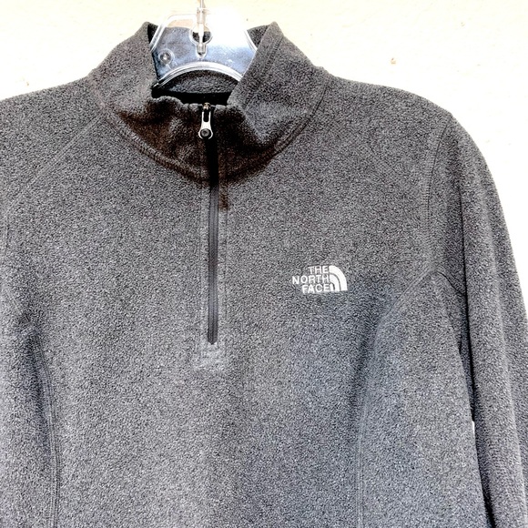 The North Face Women Fleece Pullover Half Zip Grey Small - Picture 4 of 15